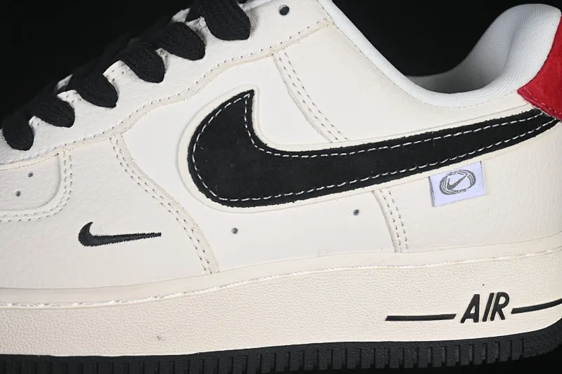 All categories Nk Air Force 1 Air Force series Nk Air Force 1 Low Air Force low-top Nike Air Force 1'07 Low Retro beige black red Air Force 1 low-top casual sneakers DD1982-324